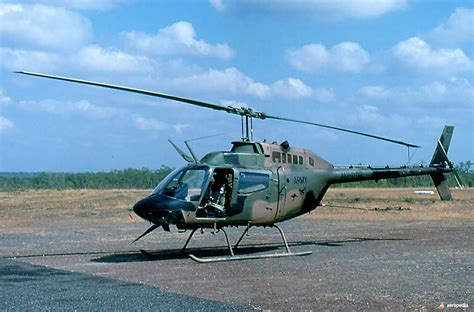 Bell OH-58 Kiowa Helicopter in Flight