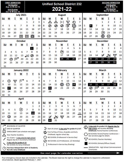 Belmont Academic Calendar