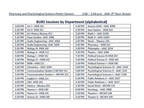 Belmont University Academic Calendar