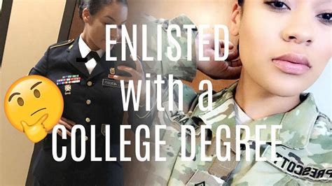 Benefits of enlisting with a college degree