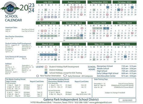 Benefits of GPISD School Calendar