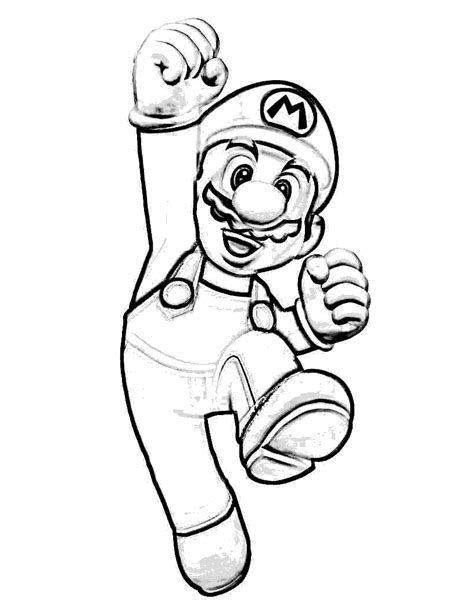 Benefits of Mario coloring pages