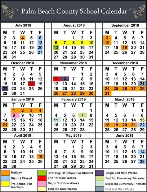 Benefits of the Palm Beach County School Calendar