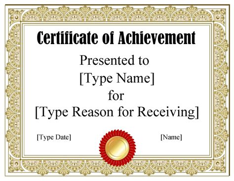 Benefits of using free printable certificates templates