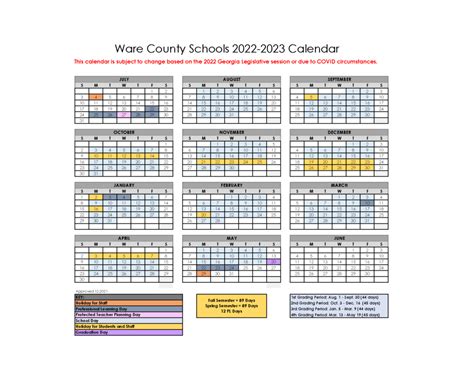 Benefits of the WCS School District Calendar