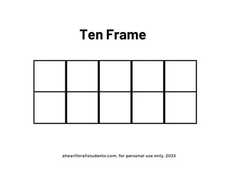 Benefits of Ten Frame Templates