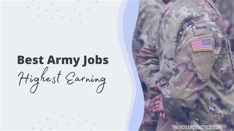 Best Military Jobs for Pay