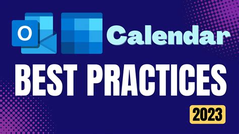 Best Practices for Outlook Calendar