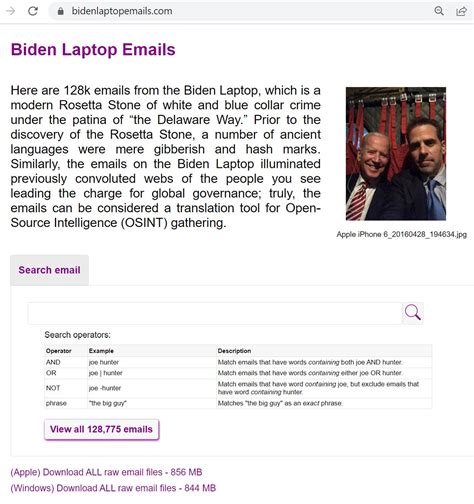 Biden Laptop Emails