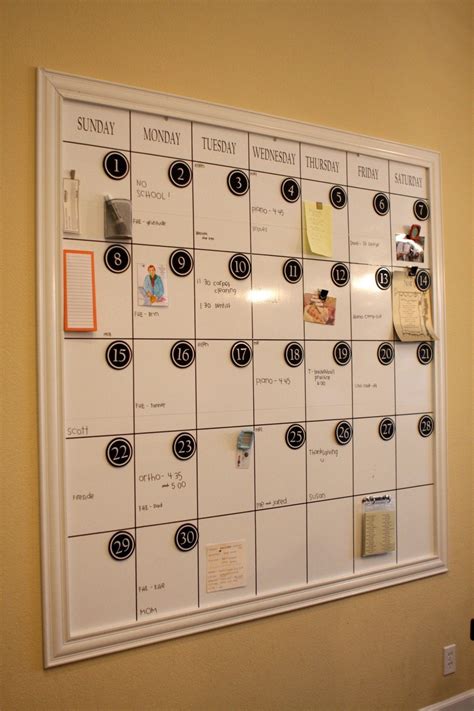 Big Dry Erase Calendar Tips and Tricks