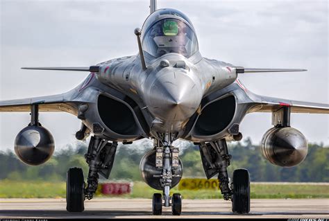 The Dassault Rafale with its distinctive big nose design