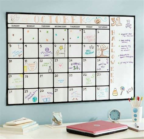 Big Whiteboard Calendar Organization