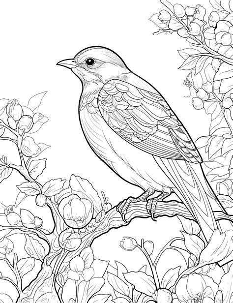 Birds coloring pages