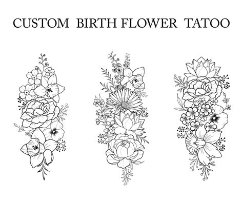 Birth flower tattoo generator