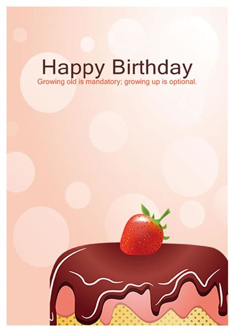 Birthday card templates