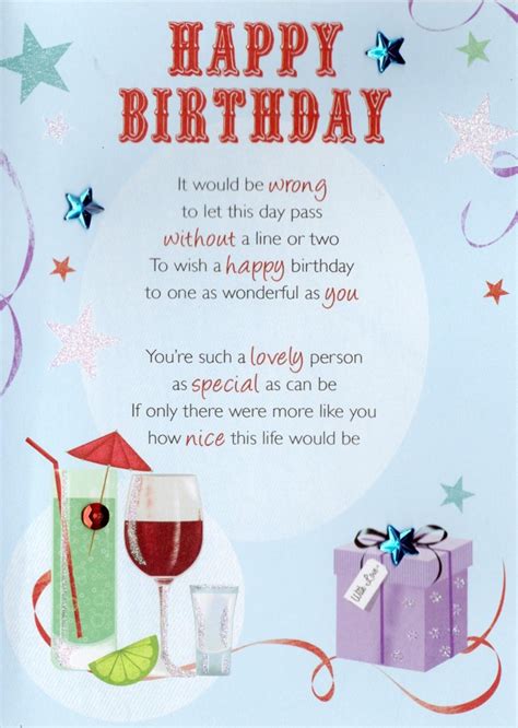 Birthday card wishes