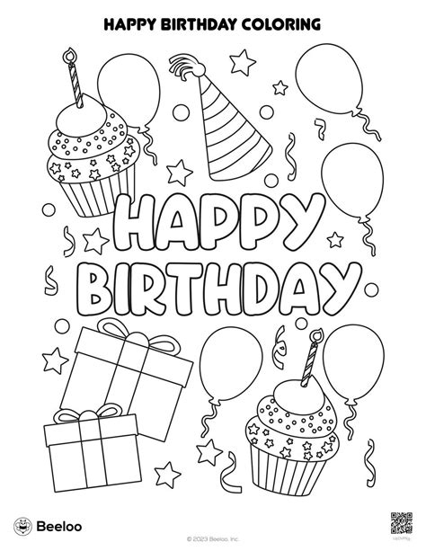 Birthday coloring pages