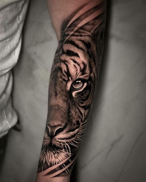 Black and white realism tattoo designs animals