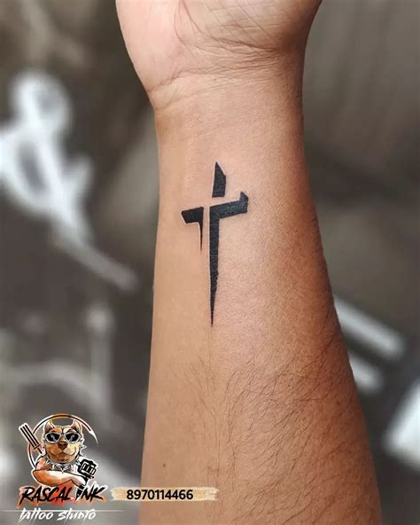 Black and white realism tattoo designs crosses