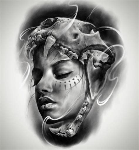 Black and white realism tattoo designs portraits