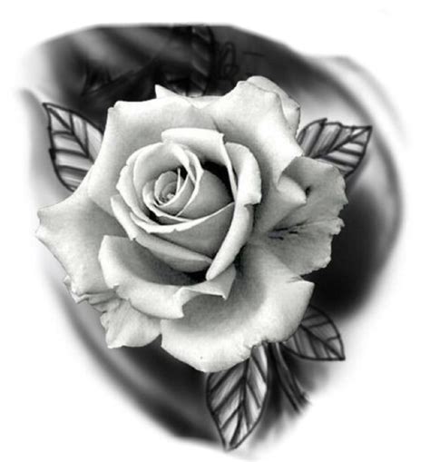 Black and white realism tattoo designs roses