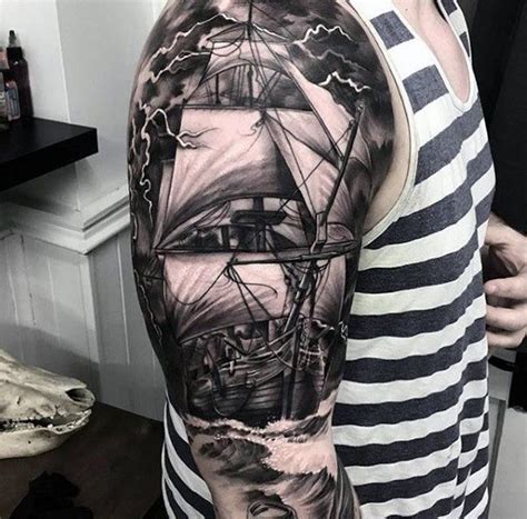 Black and white realism tattoo designs stars