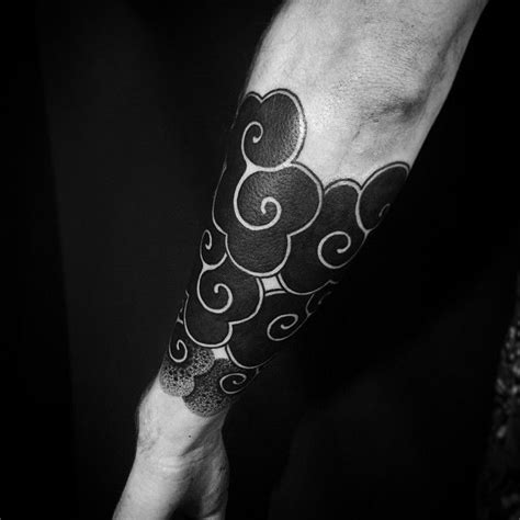 Black Cloud Tattoo Design