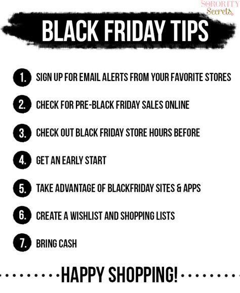 Black Friday tips