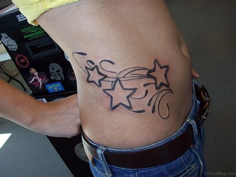 Black Ink Star Tattoos