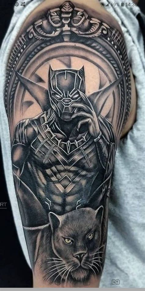 Black Panther Tattoo Design