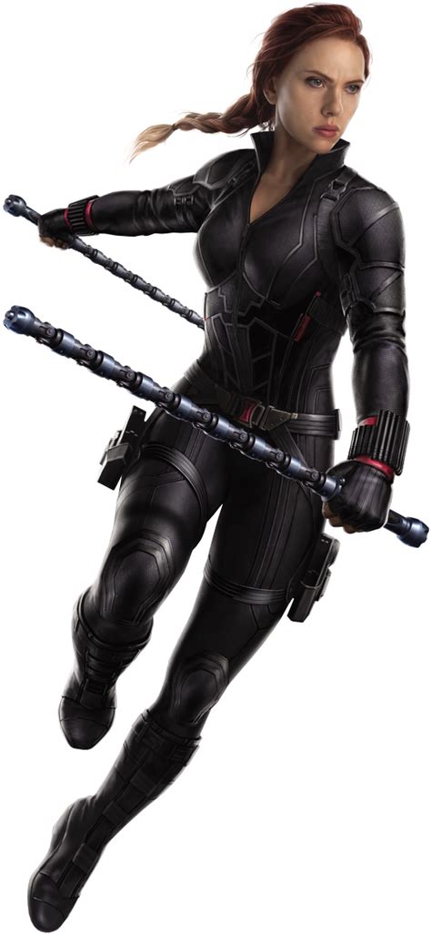 Black Widow in action poses