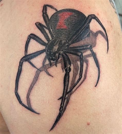 Black Widow Tattoo Design