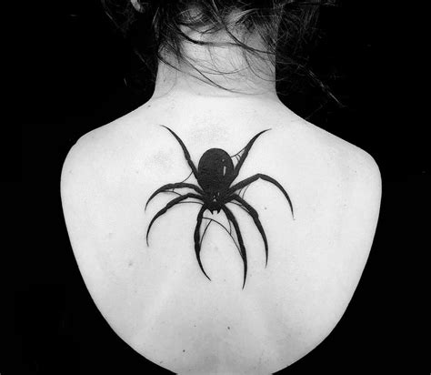 Black Widow Tattoo Design