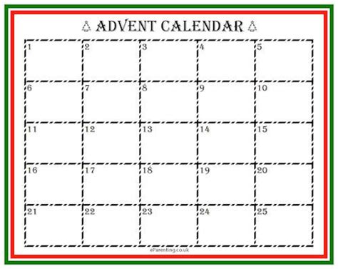 Blank Advent Calendars