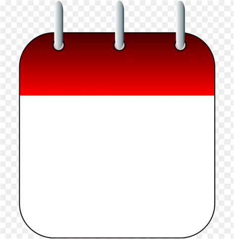 Blank calendar clipart for planning