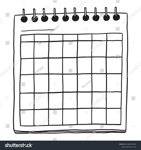 Blank calendar design for business