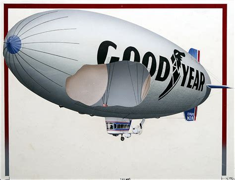 Blimp in a hangar