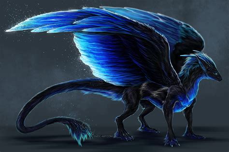 Mythological depictions of the Blue and Black Dragon