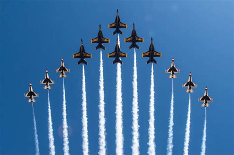 Blue Angels formation flying