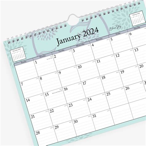 Blue Sky Calendar Image