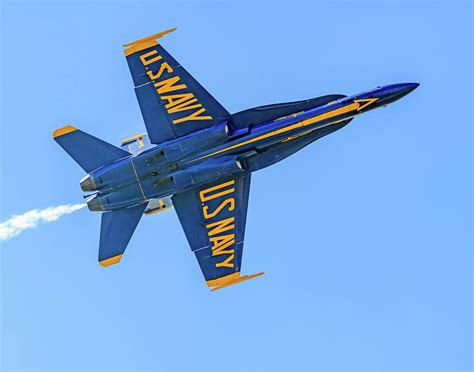 Blue Angels F-18 undergoing maintenance