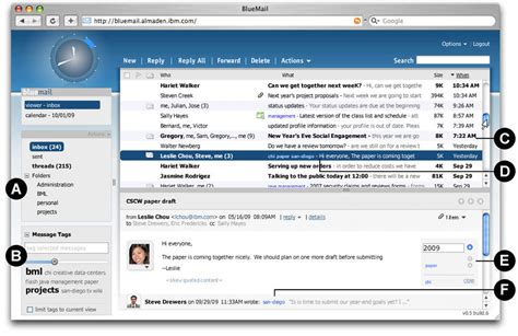 BlueMail Interface