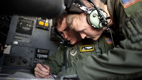 Bomber Combat Systems Officer on a mission