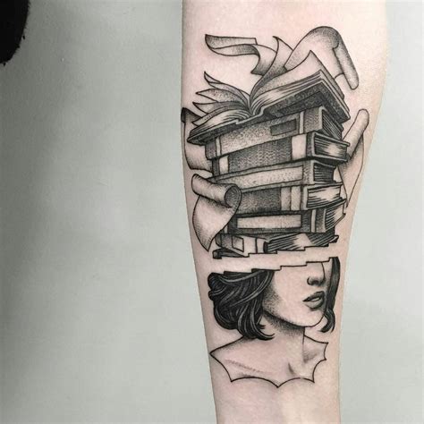 Book tattoo placement on body