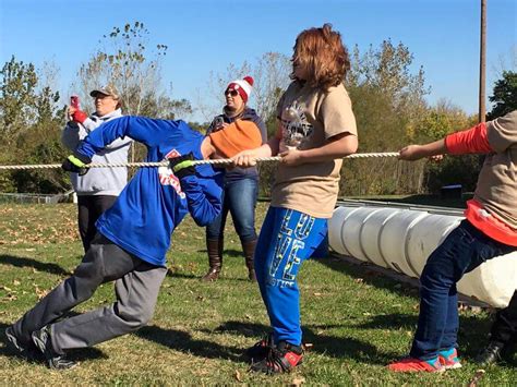 Kids participating in a fun boot camp activity