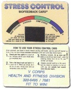 Using Stress Cards in Boot Camp