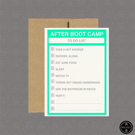 Boot Camp Stress Relief with Cards