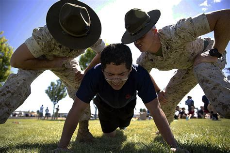 A person participating in a bootcamp-style training program