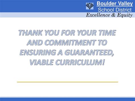 Boulder Valley School District Excellence