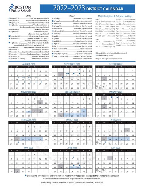 BPS District Calendar Image 6